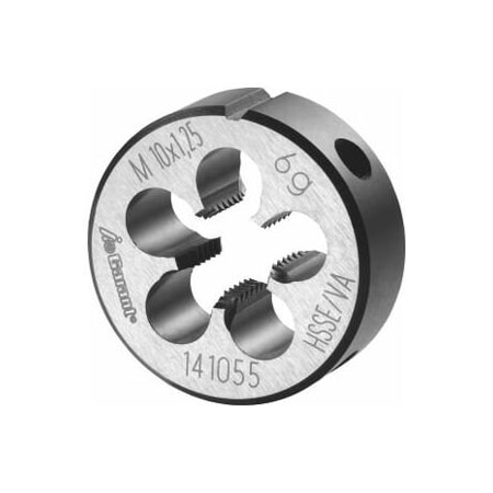 Garant M10X1.25 HSS-E Round Die, Closed/Pre-Slit Form 141055 10X1,25